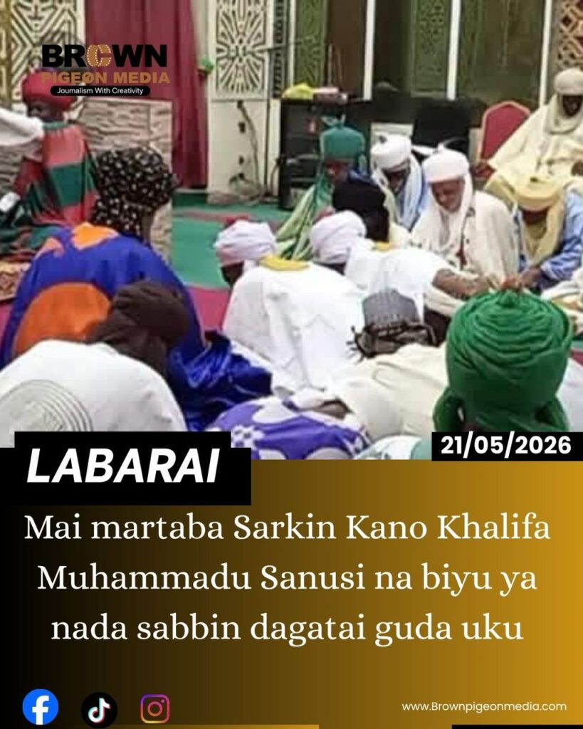SARKIN KANO YANADA SABBIN DAGATAI UKU A KANO Brown pigeon media