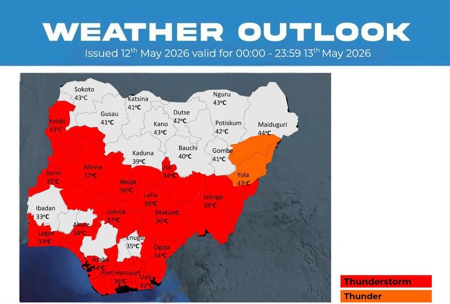 NiMet Forecasts Thunderstorms Rain Across Nigeria Saturday Evening Mutawakkilu Ibrahim Idris